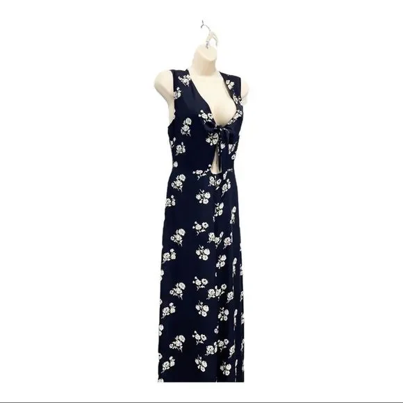 Blush Women Jumpsuit Floral Sleeveless Casual Wide Legs Black Size Med - Picture 5 of 10